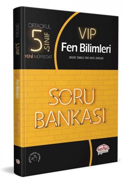 Editör 5. Sınıf VIP Fen Bilimleri Soru Bankası (Yeni)