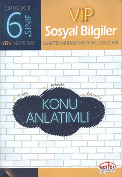 Editör - 6.Sınıf VIP Sosyal Bilgiler Konu Anlatımlı