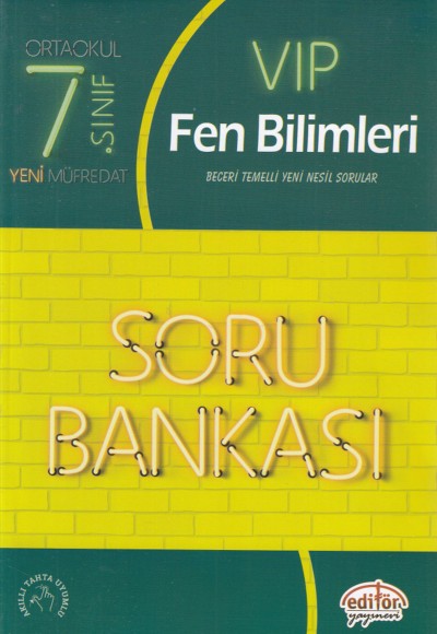 Editör 7. Sınıf VIP Fen Bilimleri Soru Bankası (Yeni)