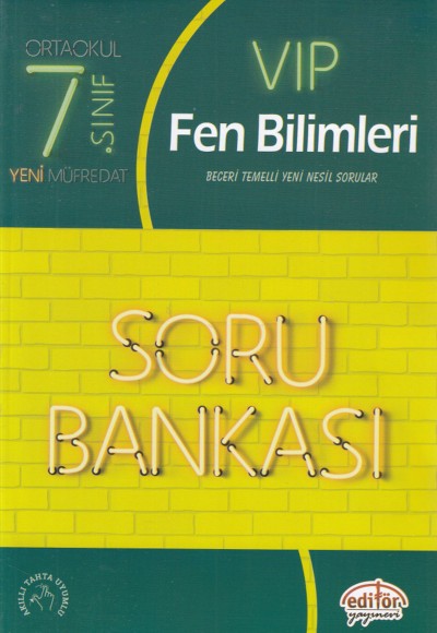 Editör 7. Sınıf VIP Fen Bilimleri Soru Bankası (Yeni)