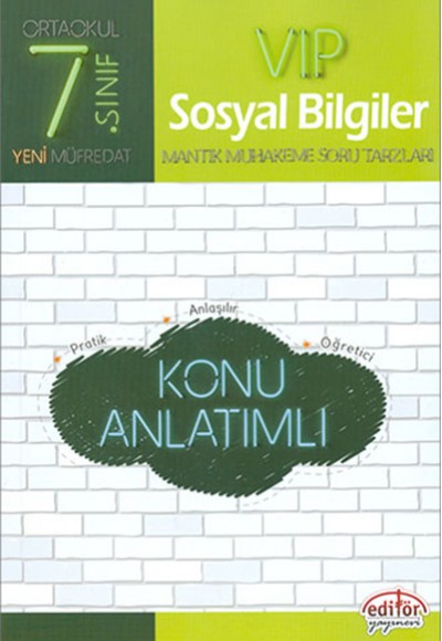 Editör - 7.Sınıf VIP Sosyal Bilgiler Konu Anlatımlı