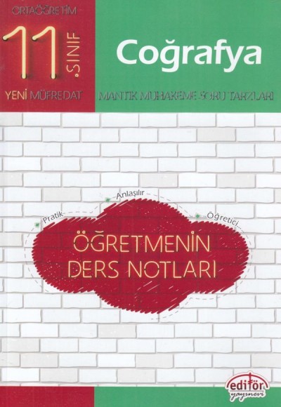 Editör 11. Sınıf Coğrafya Öğretmenin Ders Notları