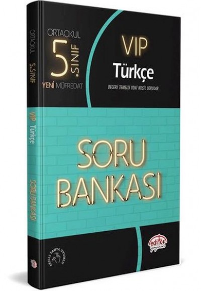 Editör 5. Sınıf VIP Türkçe Soru Bankası (Yeni)
