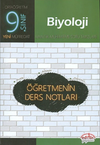 Editör - 9.Sınıf Biyoloji Öğretmenin Ders Notları