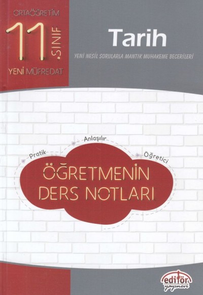 Editör - 11. Sınıf Tarih Öğretmenin Ders Notları