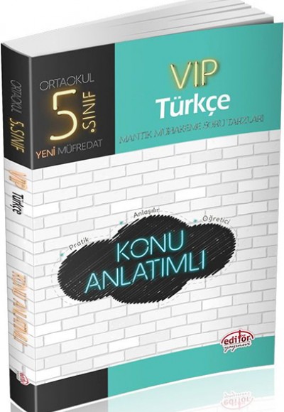 Editör - 5. Sınıf VIP Türkçe Konu Anlatımlı