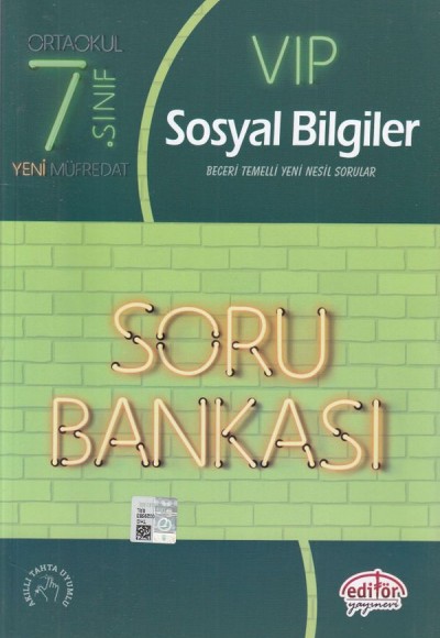 Editör 7. Sınıf VIP Sosyal Bilgiler Soru Bankası (Yeni)