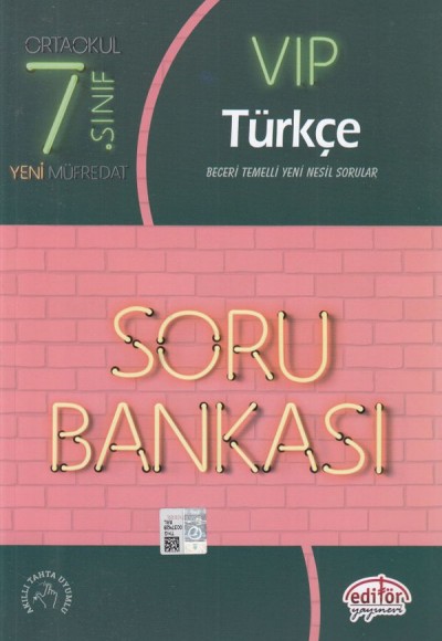 Editör 7. Sınıf VIP Türkçe Soru Bankası (Yeni)