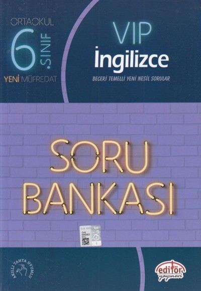 Editör 6. Sınıf VIP İngilizce Soru Bankası (Yeni)