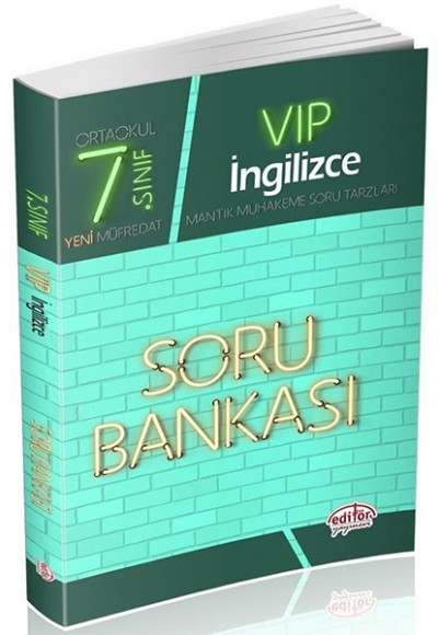 Editör 7. Sınıf VIP İngilizce Soru Bankası (Yeni)