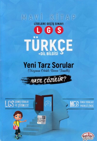 Editör LGS Türkçe Mantık Muhakeme Soruları Nasıl Çözülür? Mavi Kitap (Yeni)