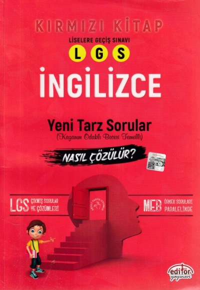 Editör LGS İngilizce Mantık Muhakeme Soruları Nasıl Çözülür? Kırmızı Kitap (Yeni)