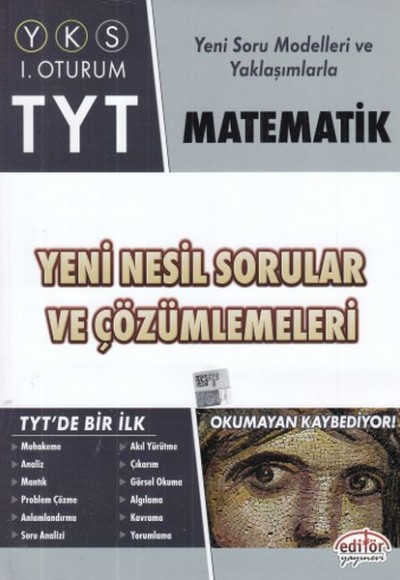 Editör TYT Matematik Yeni Nesil Sorular ve Çözümleri (Yeni)