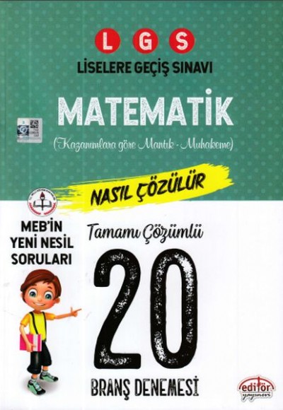 Editör LGS Matematik Çözümlü 20 Branş Denemesi (Yeni)