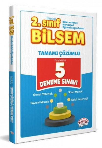 Editör 2. Sınıf Bilsem Çözümlü 5 Deneme Sınavı (Yeni)