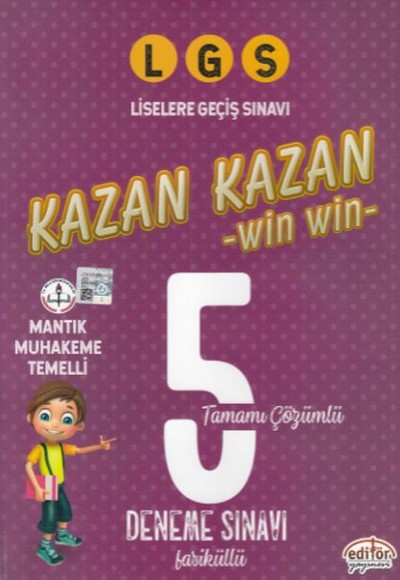 Editör LGS Kazan Kazan Tamamı Çözümlü 5 Deneme Sınavı Fasiküllü (Yeni)