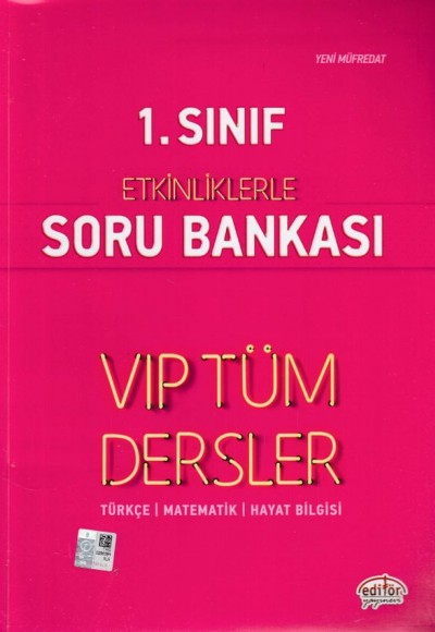 Editör 1. Sınıf VİP Tüm Dersler Etkinliklerle Soru Bankası Kırmızı Kitap (Yeni)