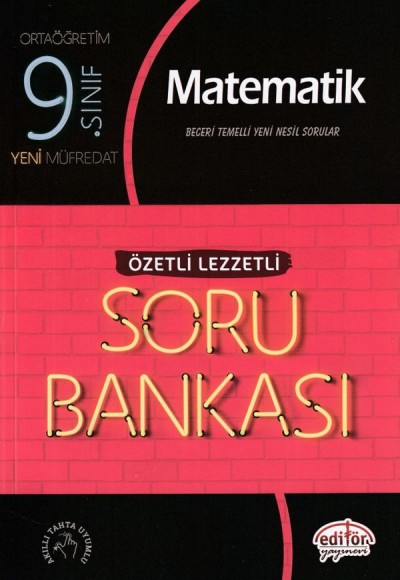 Editör 9. Sınıf Matematik Özetli Lezzetli Soru Bankası (Yeni)