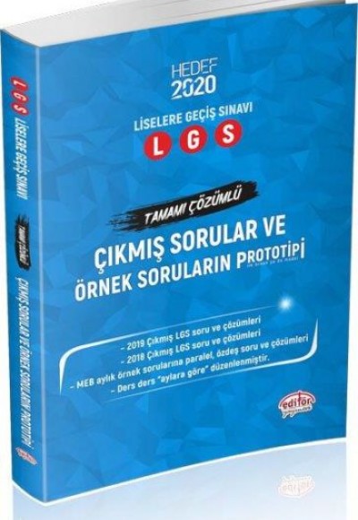 Editör LGS Çıkmış Sorular ve Örnek Soruların Prototipi (Yeni)