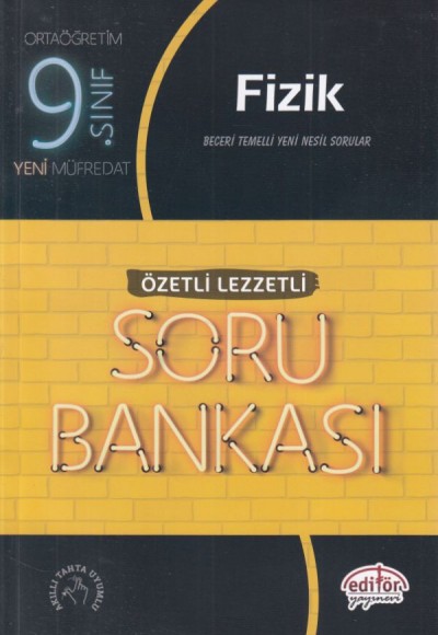 Editör 9. Sınıf Fizik Özetli Lezzetli Soru Bankası (Yeni)