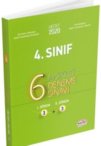 Editör 4. Sınıf Fasiküllü 6 Deneme Sınavı