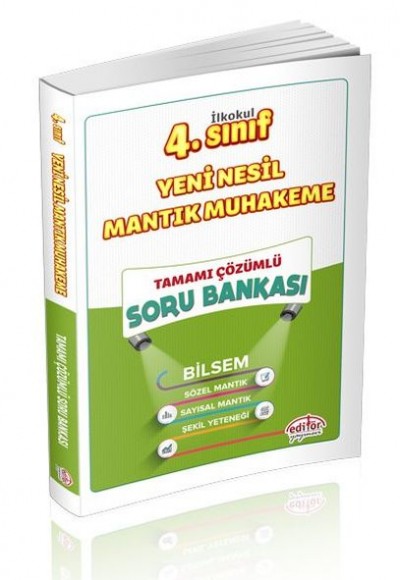 Editör 4. Sınıf Bilsem Yeni Nesil Mantık Muhakeme Yeteneği Soru Bankası