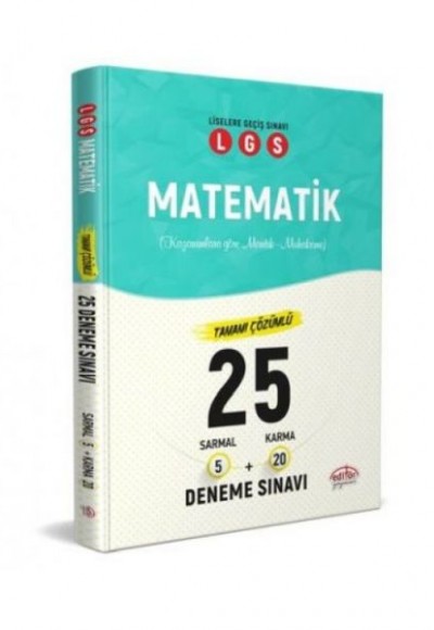 Editör LGS Matematik 25 Deneme Sınavı