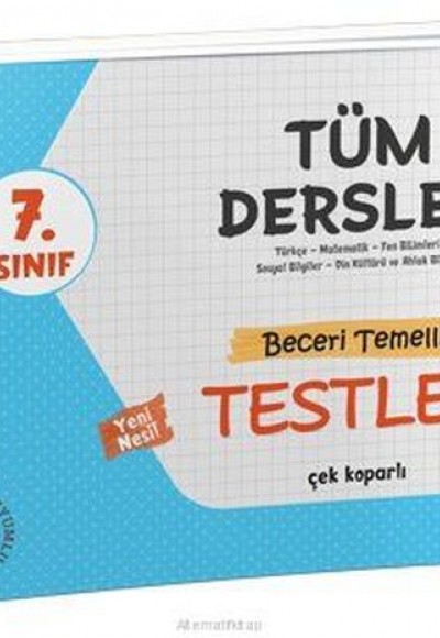 Editör 7. Sınıf Tüm Dersler Beceri Temelli Testler (Yeni)