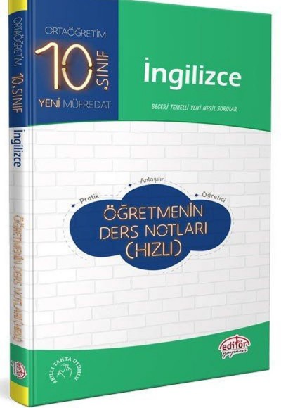 Editör 10. Sınıf İngilizce Öğretmenin Ders Notları (Hızlı)