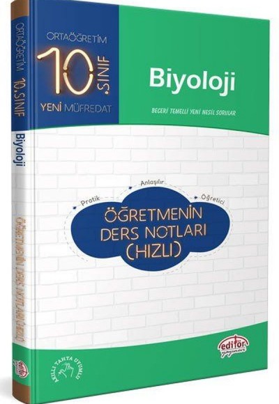 Editör 10. Sınıf Biyoloji Öğretmenin Ders Notları (Hızlı)