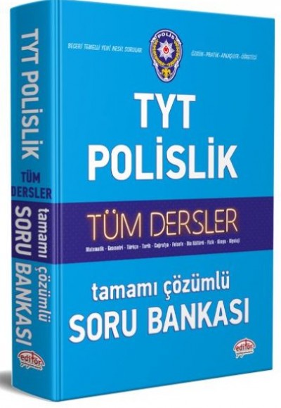 Editör TYT Polislik Hazırlık Tüm Dersler Çözümlü Soru Bankası