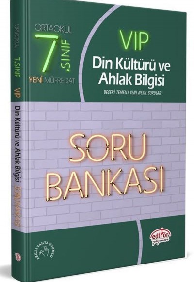 Editör 7. Sınıf VIP Din Kültürü ve Ahlak Bilgisi Soru Bankası (Yeni)