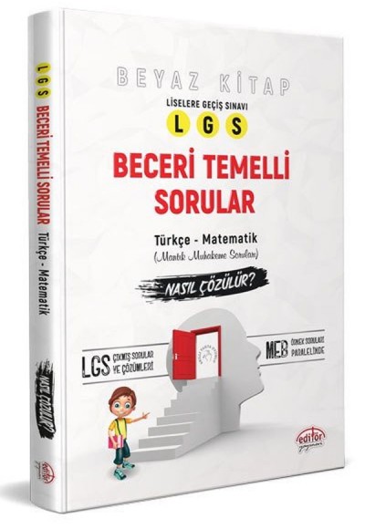 Editör LGS Türkçe Matematik Beceri Temelli Sorular Beyaz Kitap (Yeni)