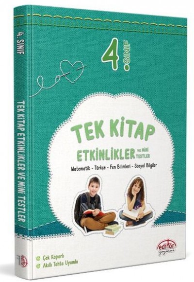 Editör 4. Sınıf Tek Kitap Etkinlikler ve Mini Testler