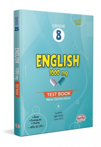 Editör 8 Grade English 1000 mg Test Book