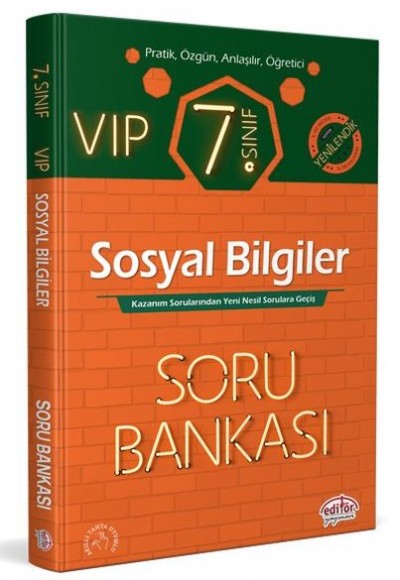 Editör 7. Sınıf VIP Sosyal Bilgiler Soru Bankası