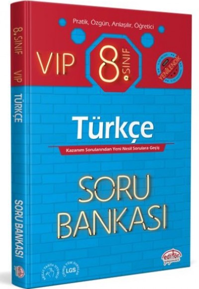 Editör 8. Sınıf VIP Türkçe Soru Bankası