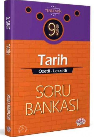 Editör 9. Sınıf Tarih Özetli Lezzetli Soru Bankası