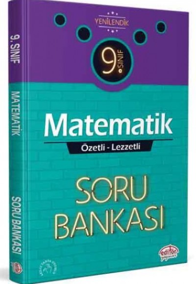 Editör 9. Sınıf Matematik Özel Lezzetli Soru Bankası (YENİ)