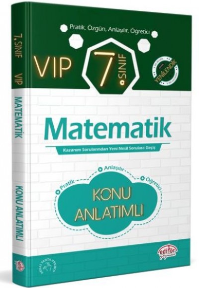 Editör - 7.Sınıf VIP Matematik Konu Anlatımlı