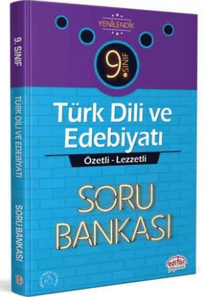 Editör 9. Sınıf Türk Dili ve Edebiyatı Özel Lezzetli Soru Bankası (YENİ)