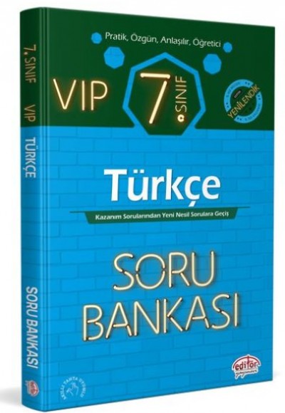 Editör 7. Sınıf VIP Türkçe Soru Bankası