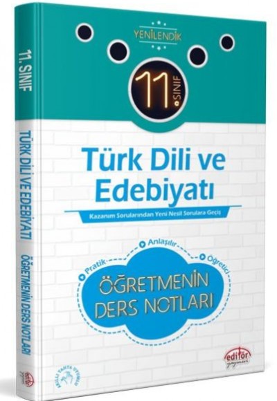 Editör 11. Sınıf Türk Dili ve Edebiyatı Öğretmenin Ders Notları