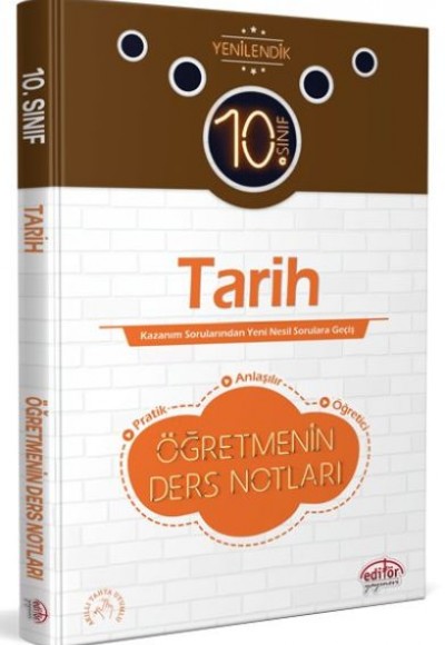 Editör 10. Sınıf Tarih Öğretmenin Ders Notları