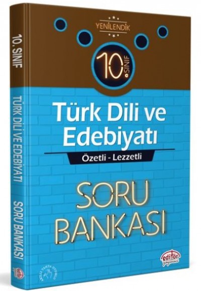 Editör 10. Sınıf Türk Dili ve Edebiyatı Özetli Lezzetli Soru Bankası