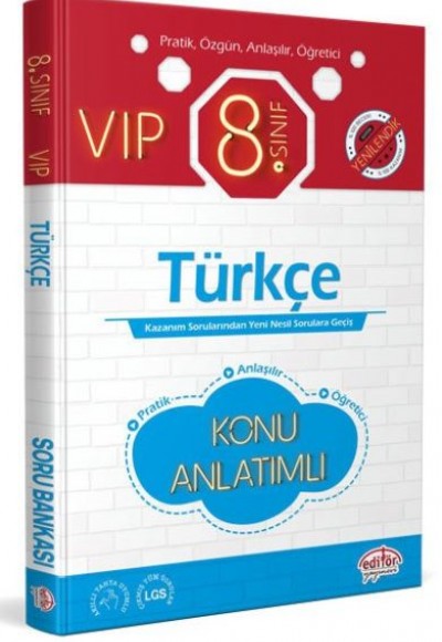 Editör 8. Sınıf VIP Türkçe Konu Anlatımı