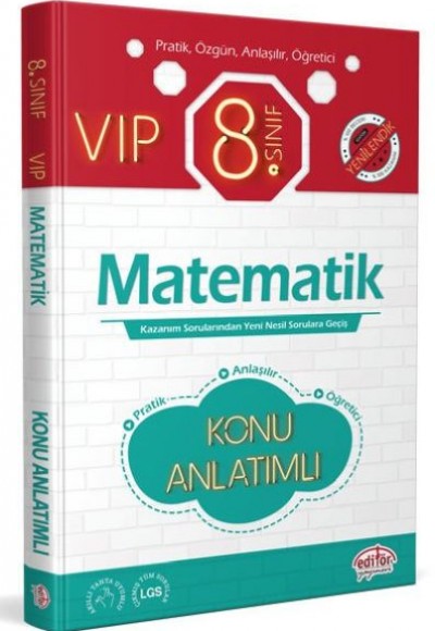 Editör 8. Sınıf VIP Matematik Konu Anlatımı