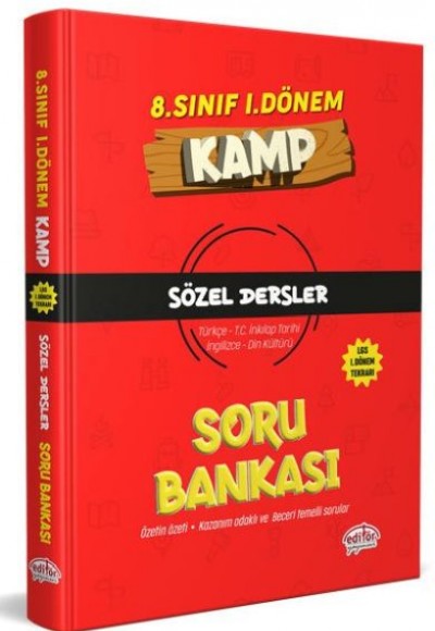 Editör 8. Sınıf 1. Dönem Kamp Sözel Soru Bankası