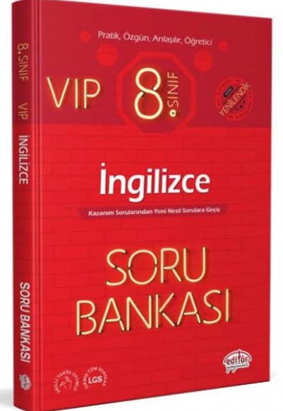 Editör 8. Sınıf VIP İngilizce Soru Bankası