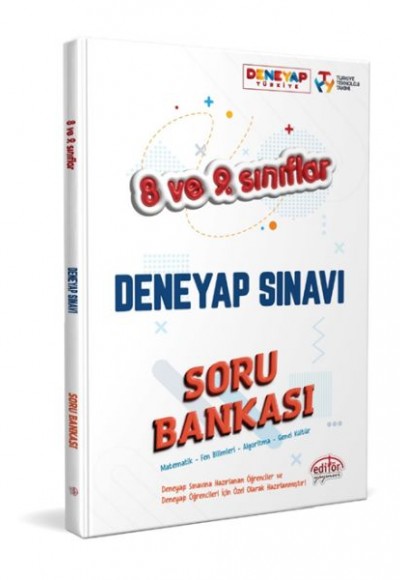 Editör 8 ve 9. Sınıflar Deneyap Sınavı Soru Bankası